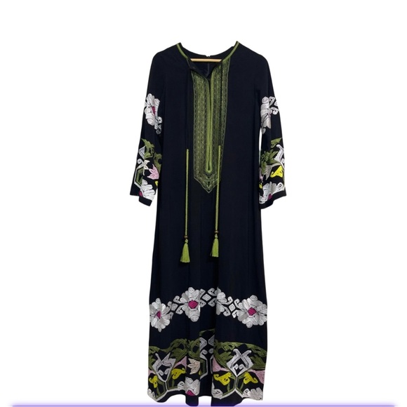Bohemia Embroidered long Dress Kaftan - Picture 2 of 14